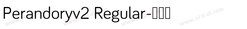 Perandoryv2 Regular字体转换